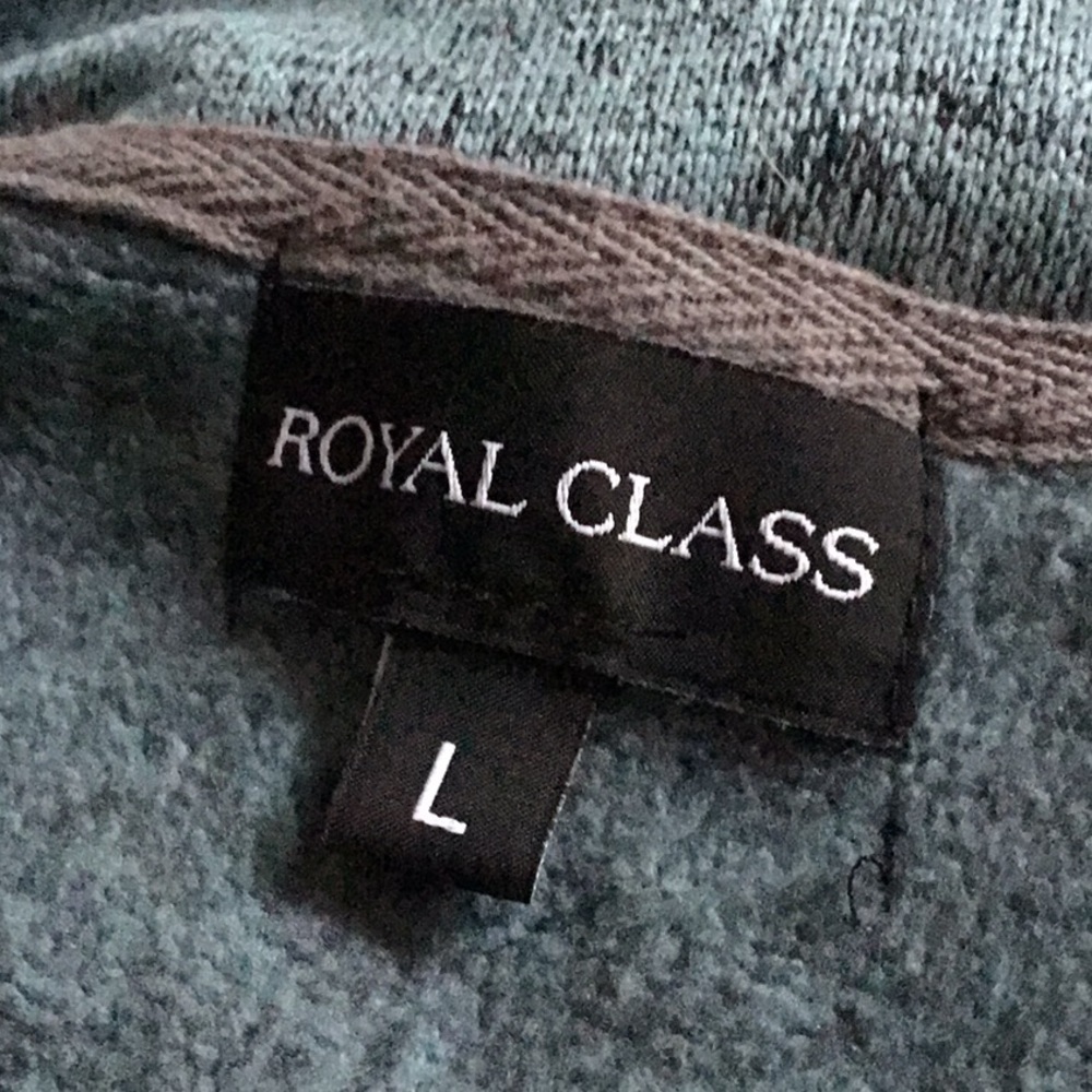 Light teal 3/4 zip pullover - Picture 6 of 8